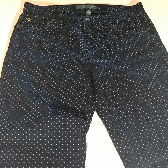 Lauren Ralph Lauren Polka Dot Straight Leg Jean - Picture 10 of 10